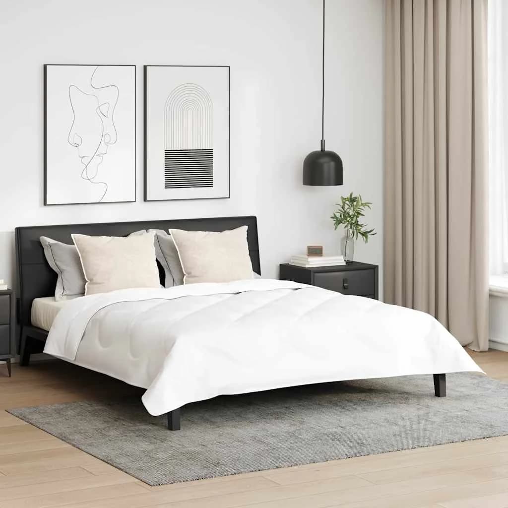 Vzglavnik 2 kos 61 x 41 x 20 cm Poliester Bela