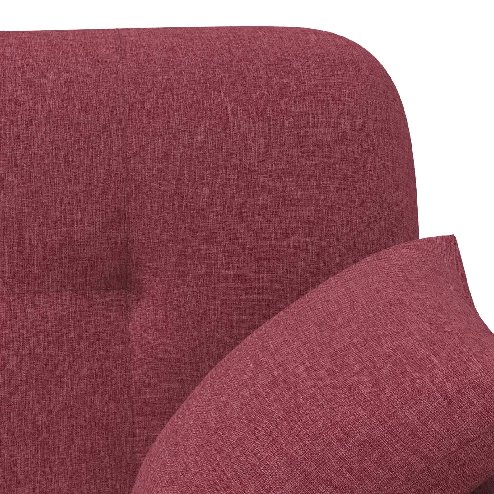 Dvojnica s gumbi Vinorodna rdeča 120 x 65 x 79 cm Blago - slika 7