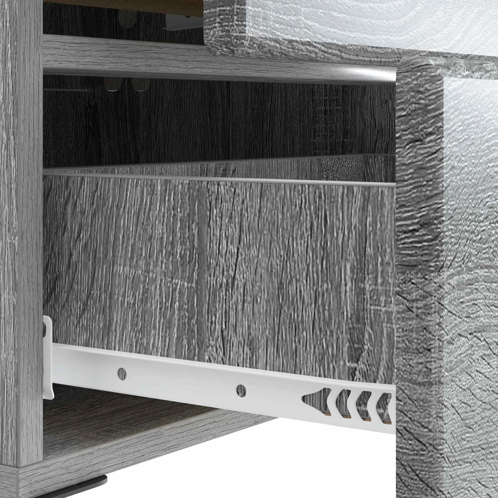 Nočna omarica 2 kos Siva Sonoma 43 x 34,5 x 47,5 cm - slika 11