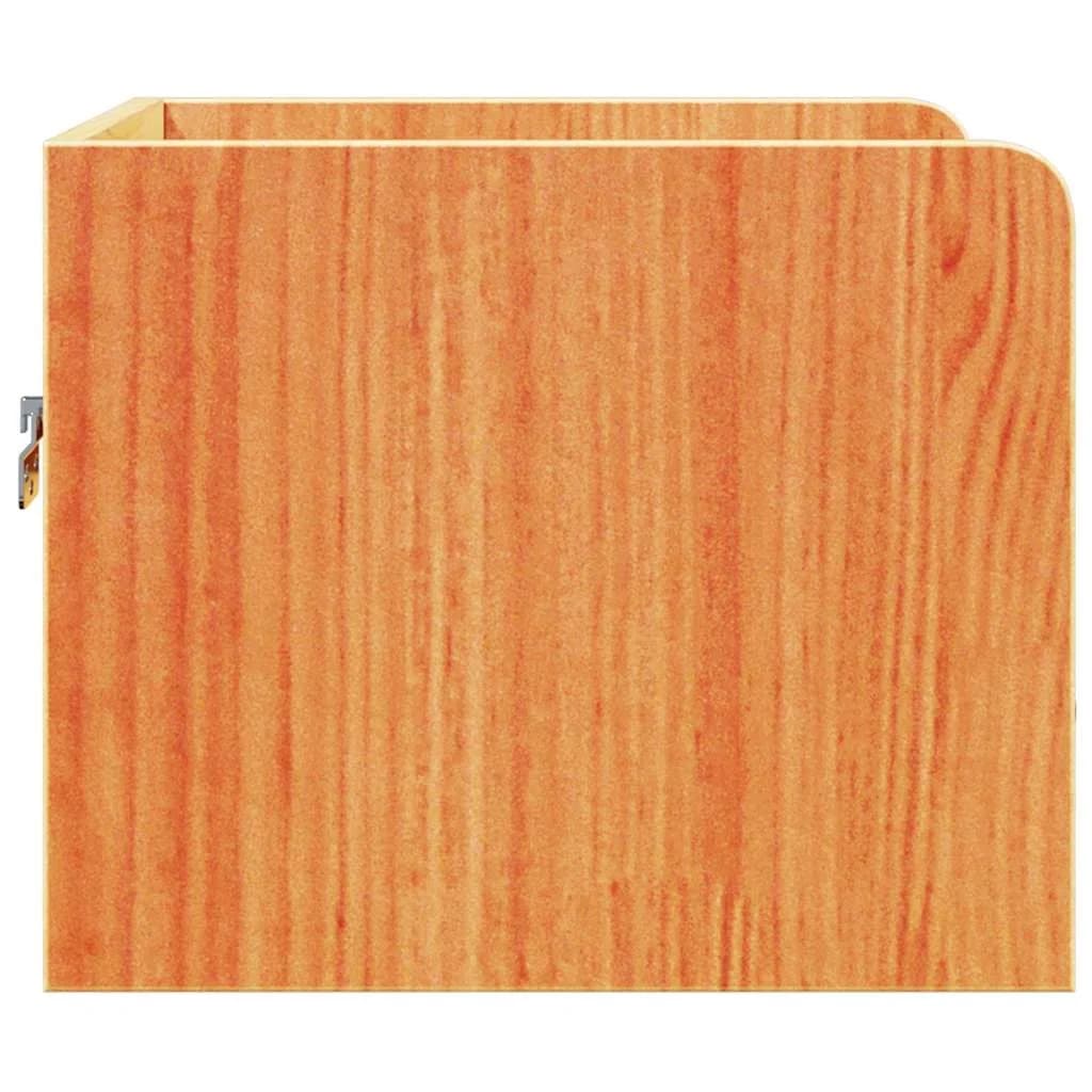 Nočna omarica 2 kos Voskast rjav 38 x 36 x 29,5 cm - slika 8