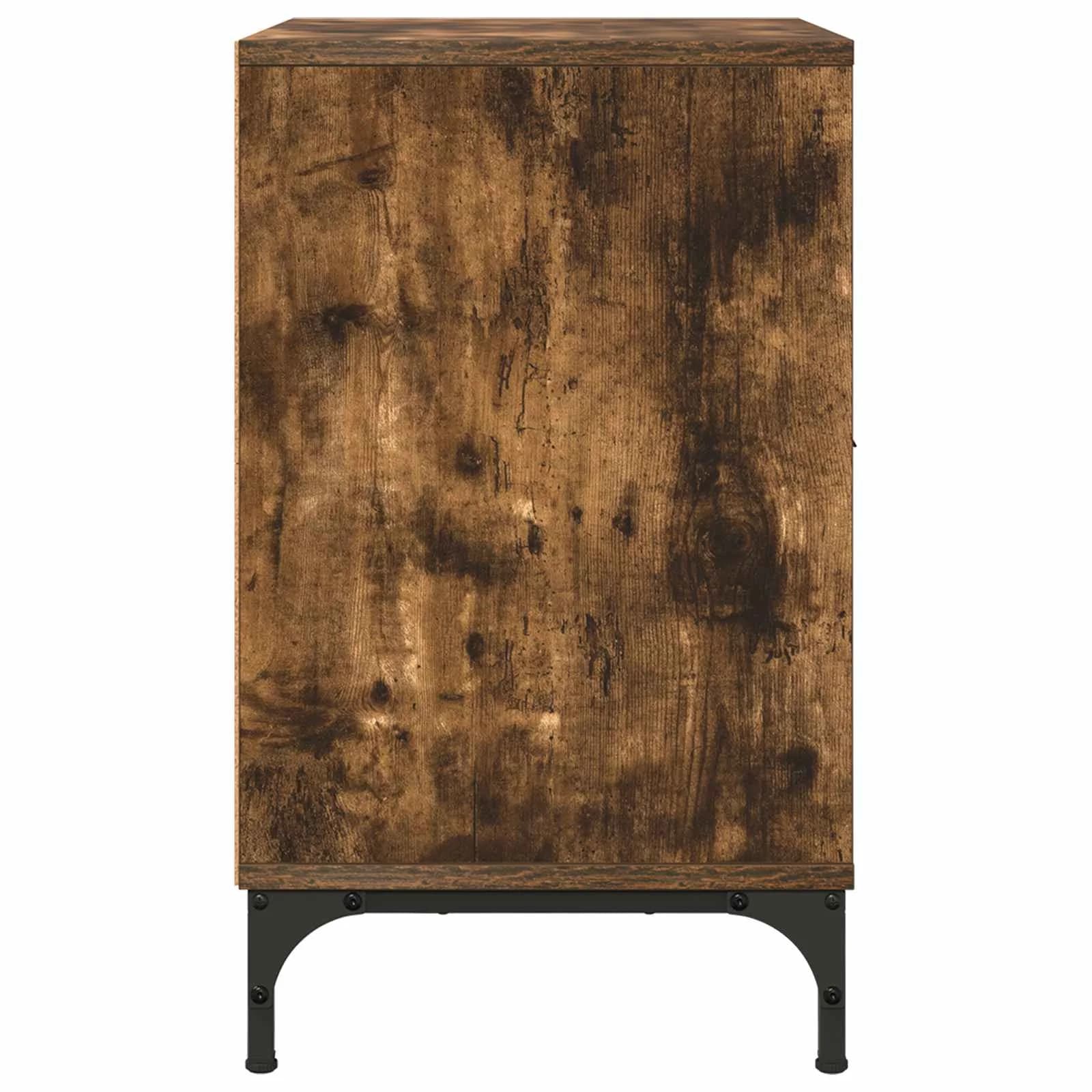 Nočna omarica 2 kos Dimljeni hrast 49 x 36 x 61 cm - slika 7