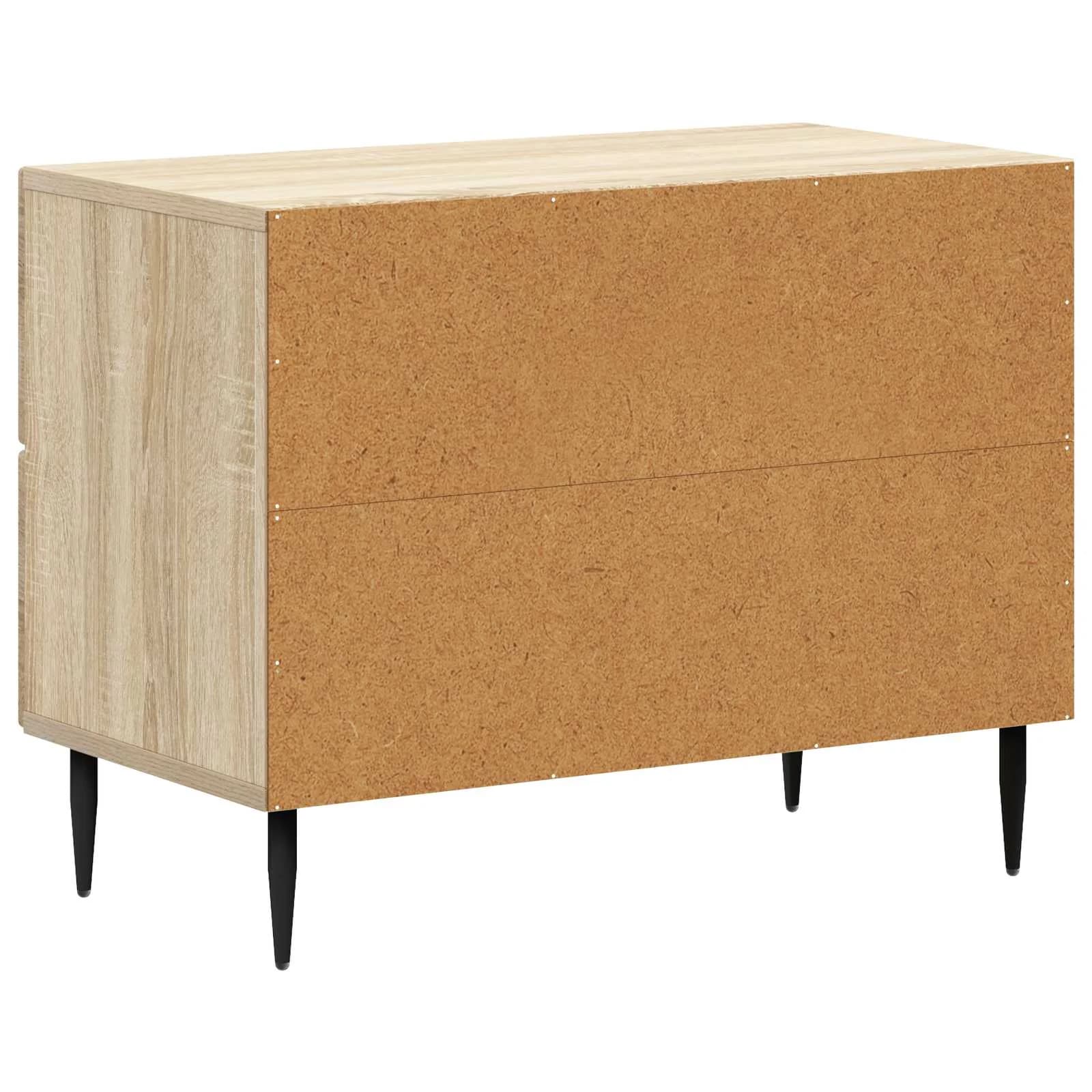Nočna omarica Sonoma hrast 62 x 34,5 x 47,5 cm Inženirski les - slika 7