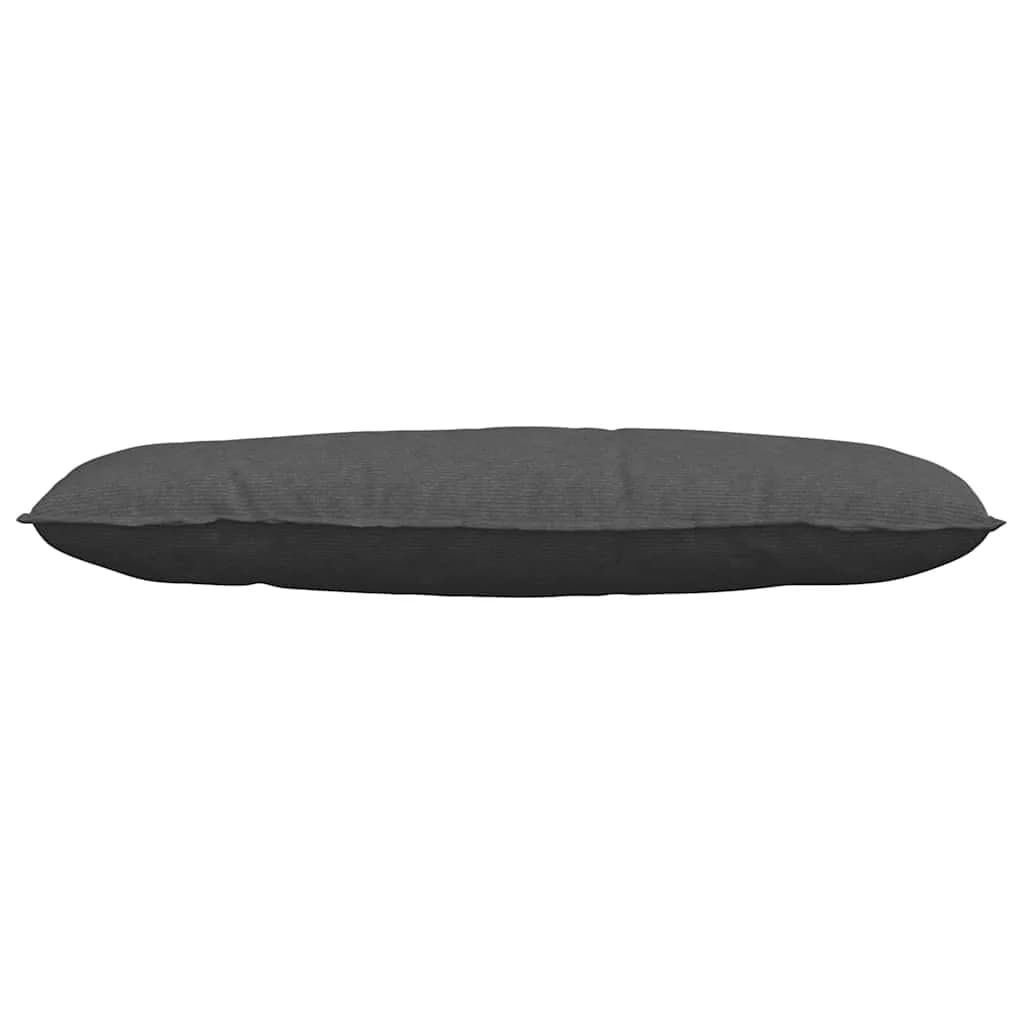 Poglavni vzglavnik Temno siva 120 x 50 cm Žametna tkanina - slika 5