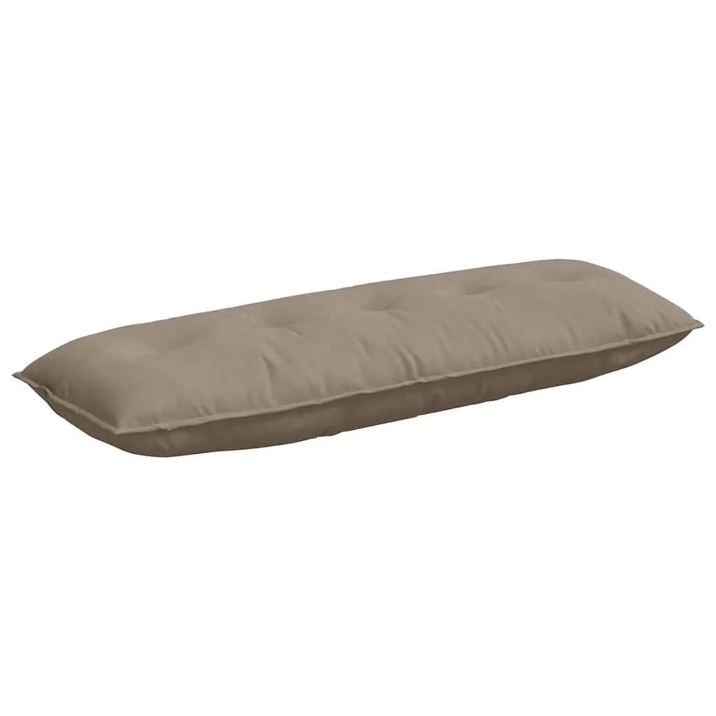 Poglavni vzglavnik Taupe 140 x 50 cm Mikrofiber tkanina - slika 2