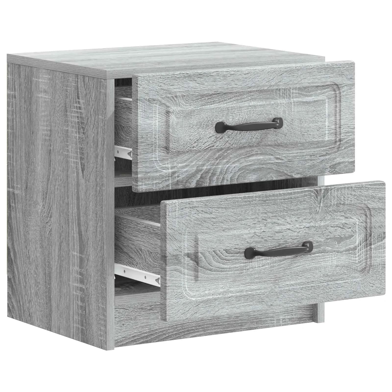 Nočna omarica Siva Sonoma 43 x 34,5 x 44,5 cm Inženirski les - slika 4