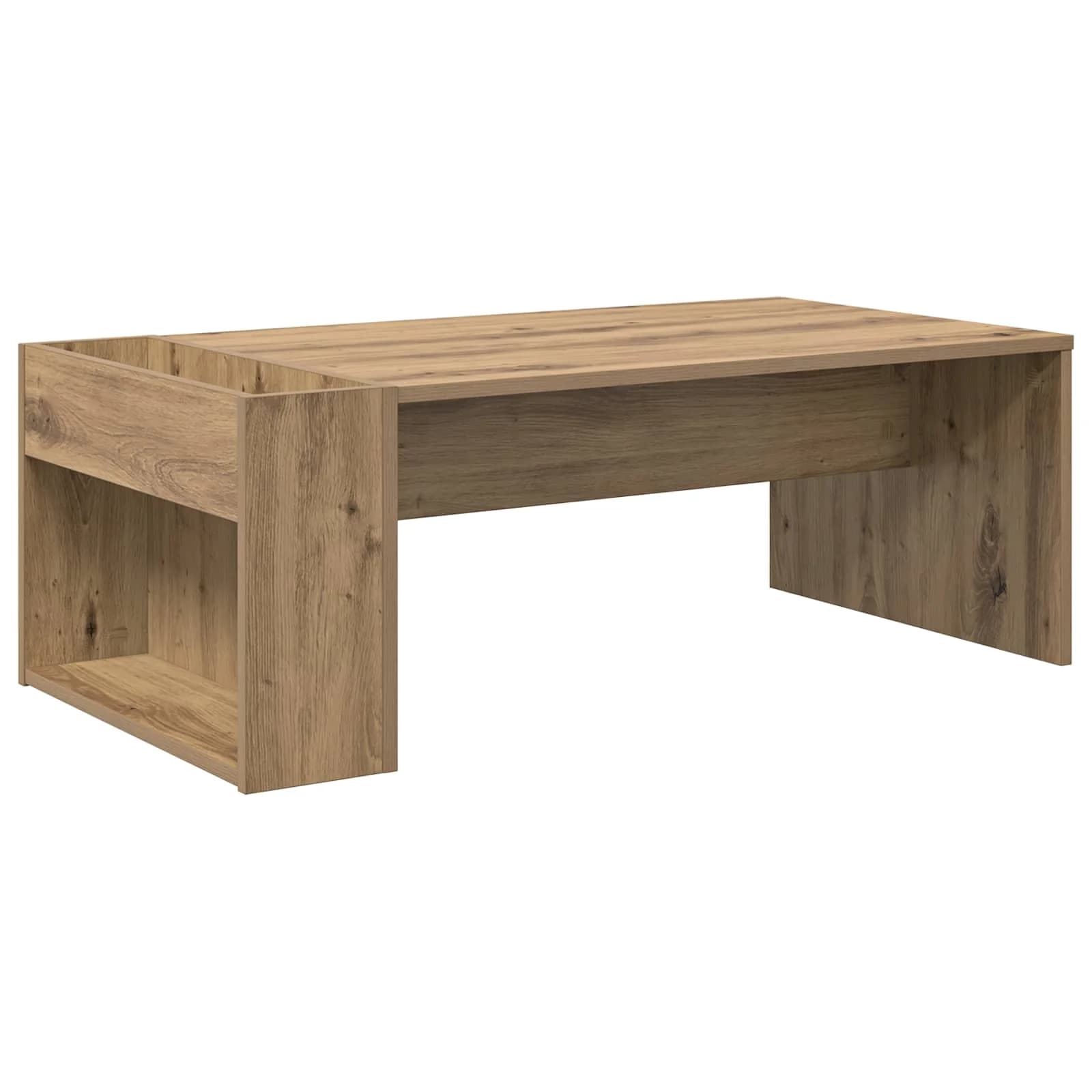 Klubska miza Umetni hrast 95 x 50 x 34 cm Inženirski les - slika 7