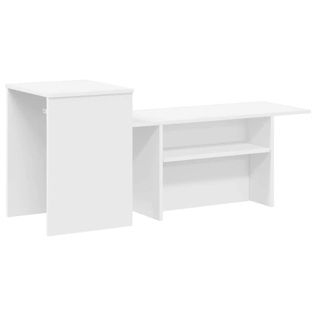 Konzolna miza Bela 91,5 x 35 x 38,5 cm Inženirski les - slika 7