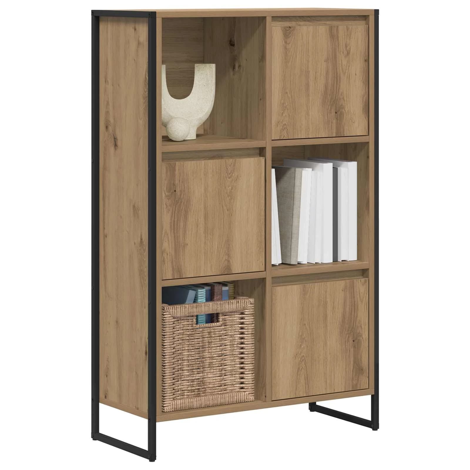 Knjigovni omar 68 x 30 x 108.5 cm Inženirski les Oreh - slika 3