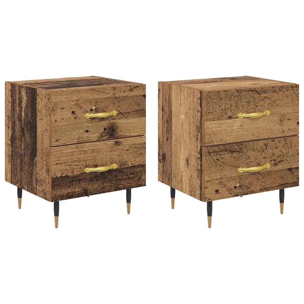 Nočna omarica 2 kos Star les 40 x 35 x 47,5 cm Inženirski les - slika 2