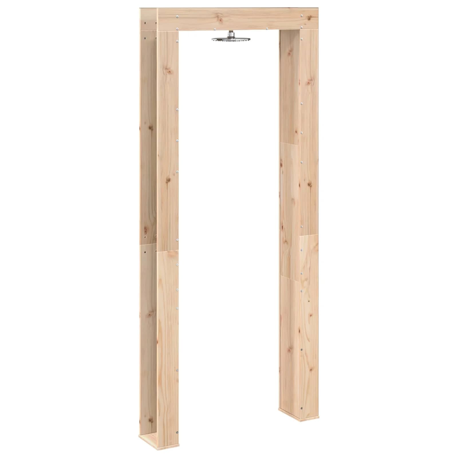 Zunanji tuš 226 cm Trden borov les in nerjaveče jeklo Naravna - slika 6