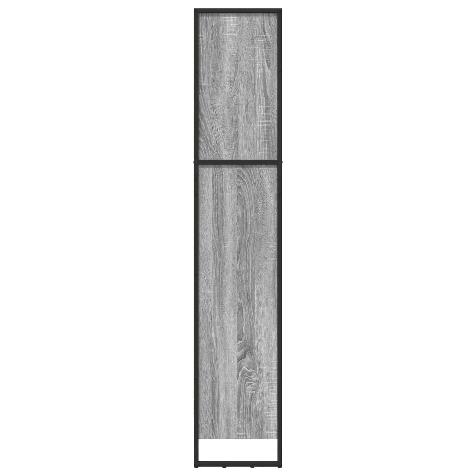 Knjigovni omar 60 x 30 x 155 cm Inženirski les Siva Sonoma - slika 6