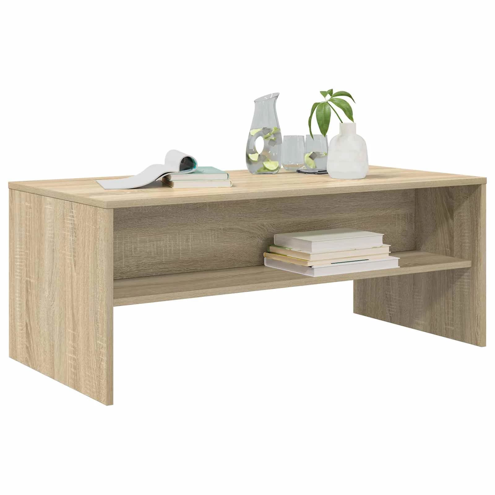 Klubska miza Sonoma hrast 100 x 50 x 40 cm Inženirski les - slika 3