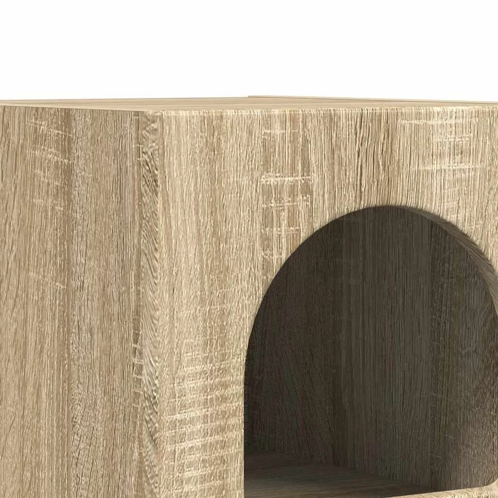 Nočna omarica ELST 2 kos Sonoma hrast 29,5 x 33,5 x 50 cm - slika 9