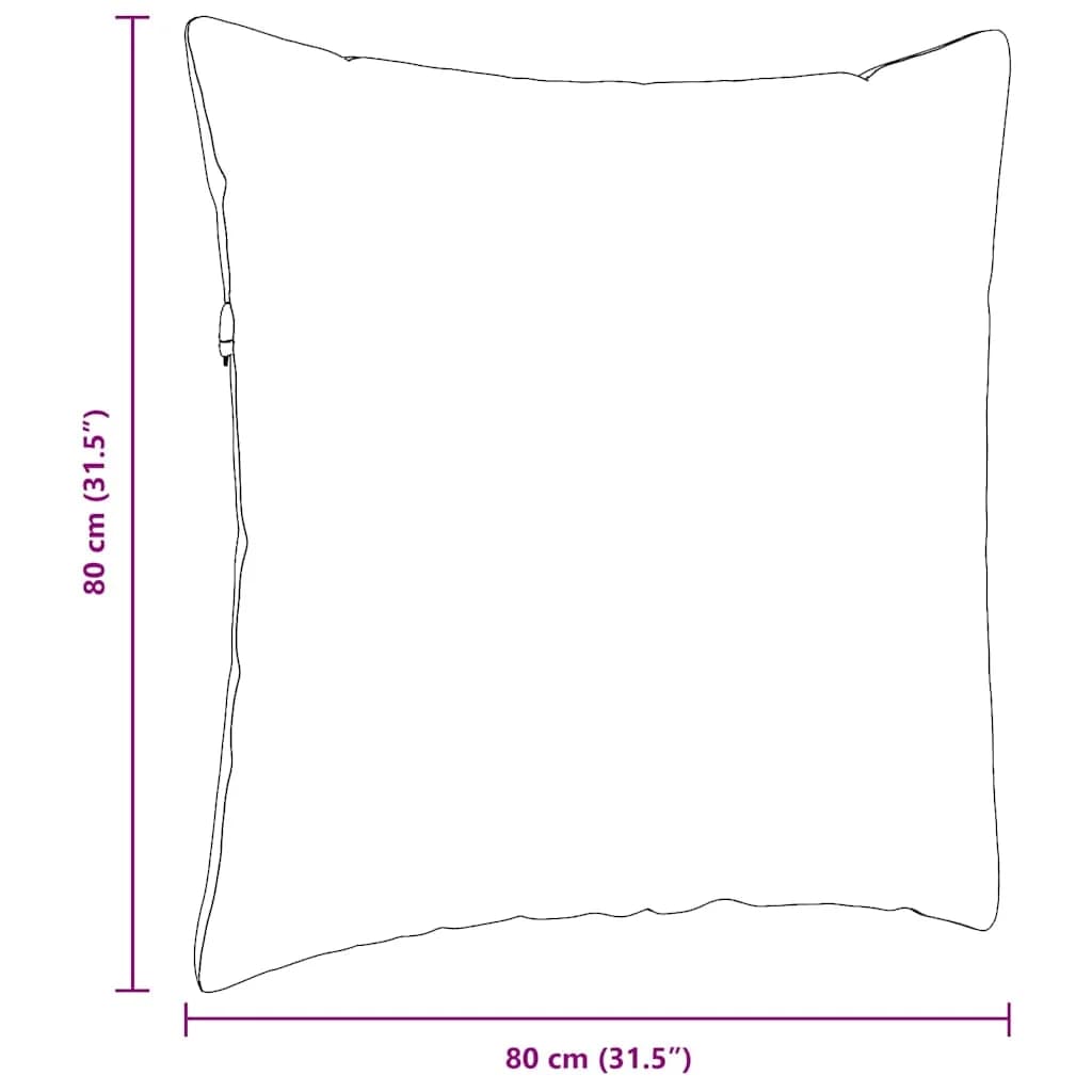 Blazine za kavč 2 pcs Svetlo siva 80 x 80 cm blago - slika 9