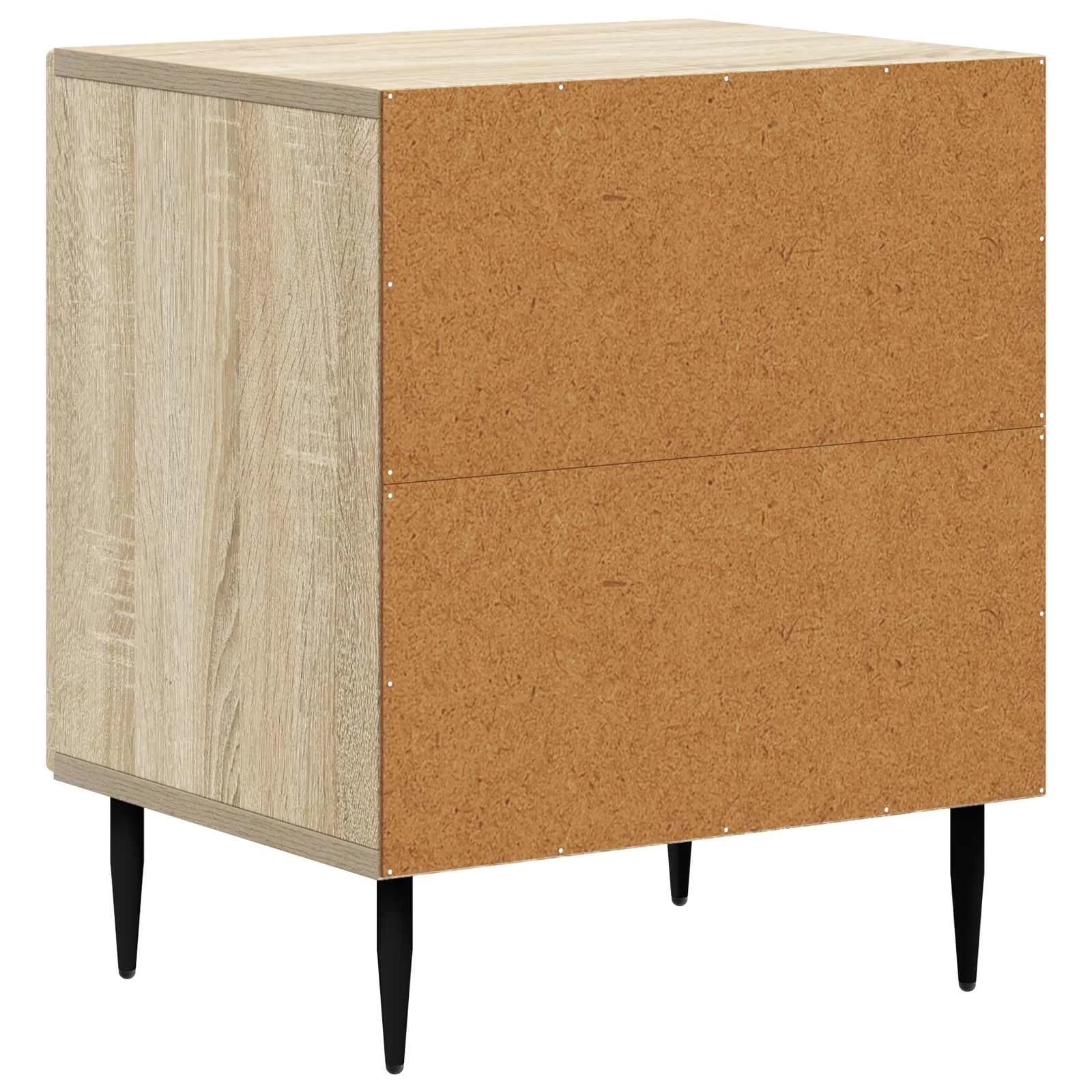 Nočna omarica 2 kos Sonoma hrast 43 x 34,5 x 50 cm - slika 9