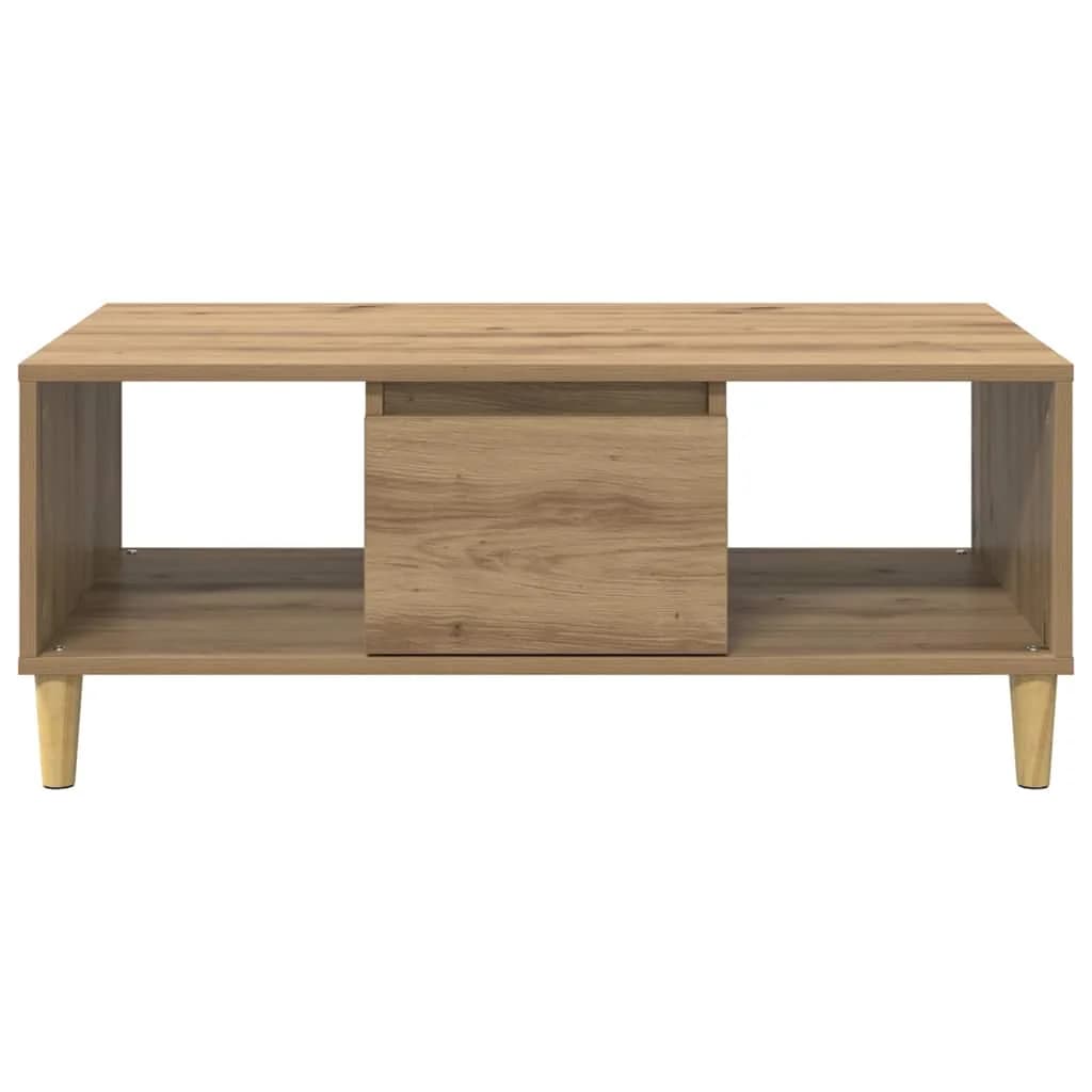 Klubska miza Umetni hrast 90 x 50 x 26.5 cm Inženirski les - slika 6
