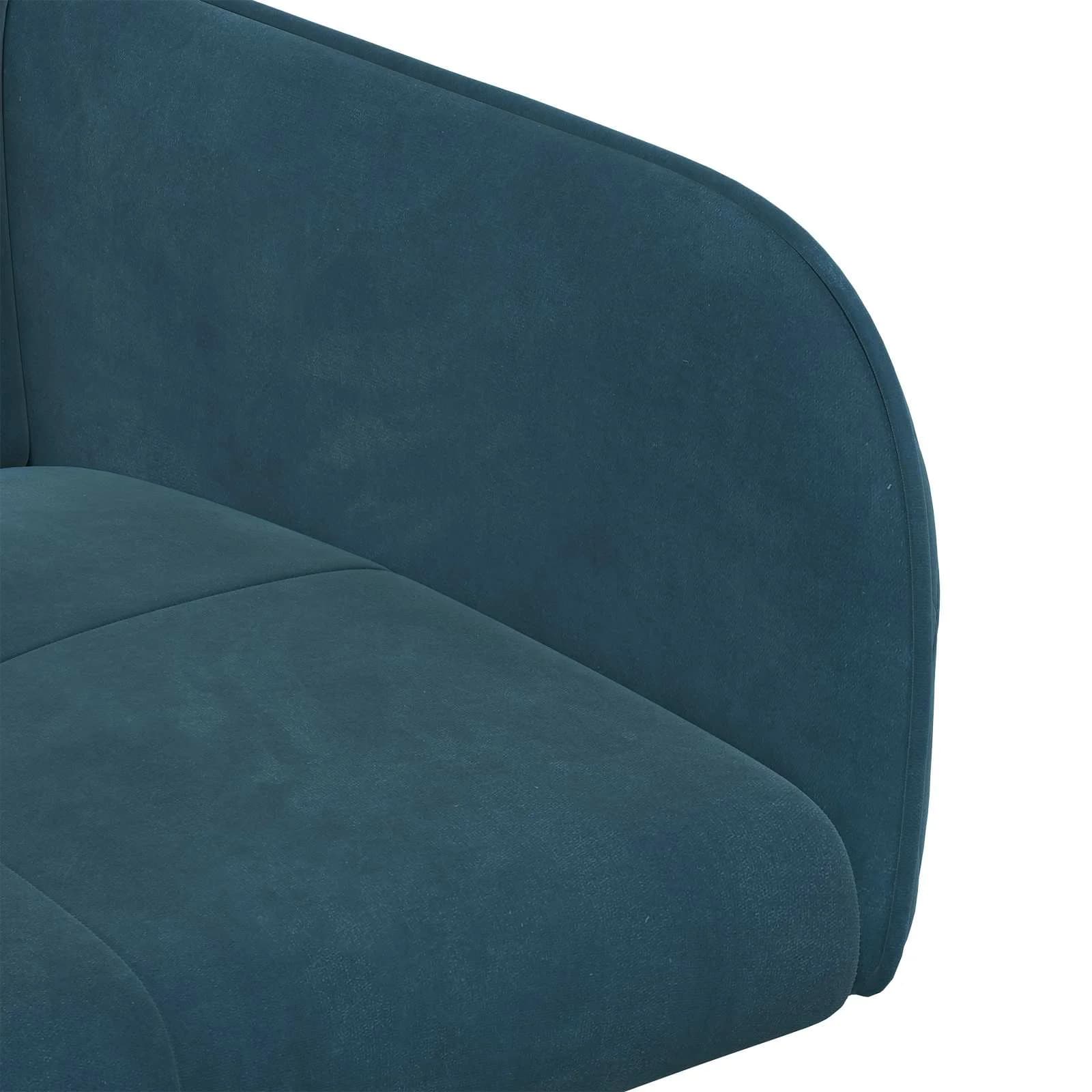 Jedilni stoli 2 kos Žamet Modra 59 x 56,5 x 86 cm - slika 6