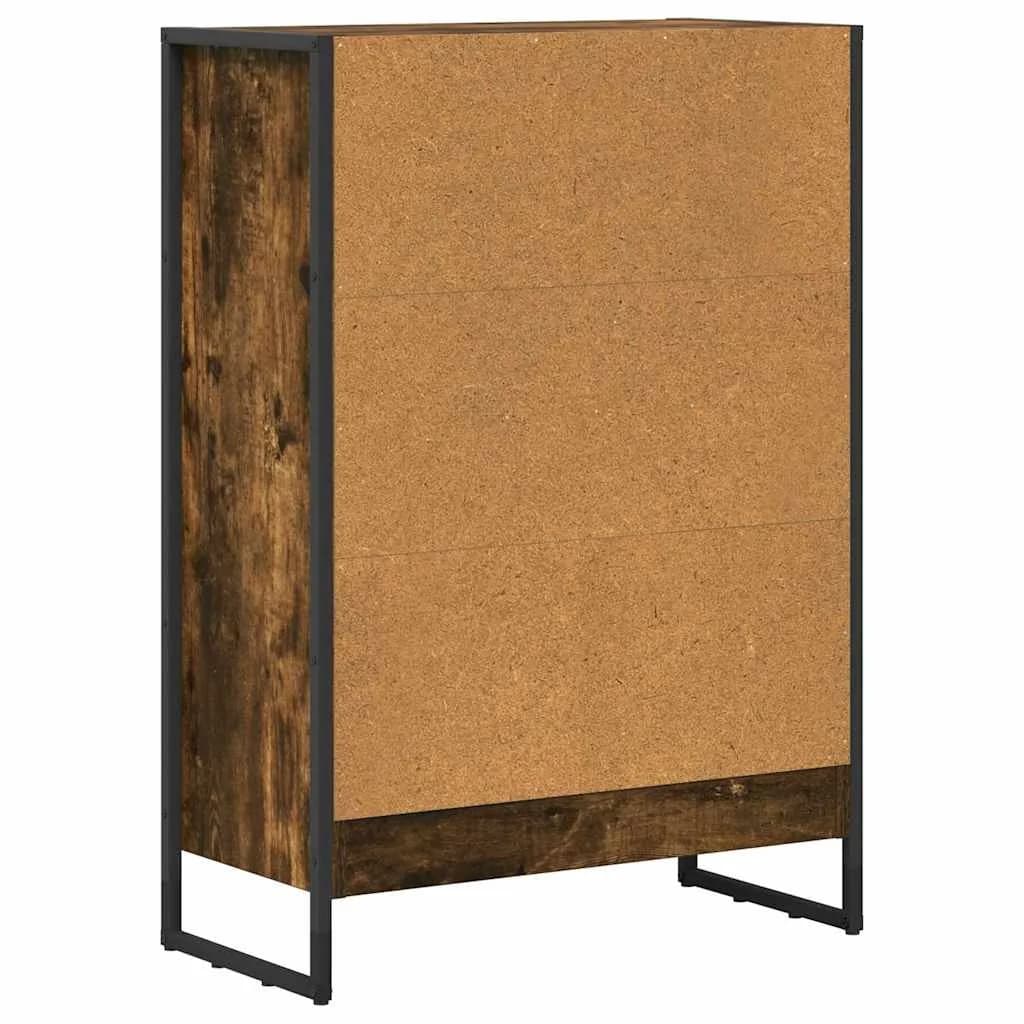Knjigovni omar 60 x 30 x 86,5 cm Inženirski les Dimni hrast - slika 7
