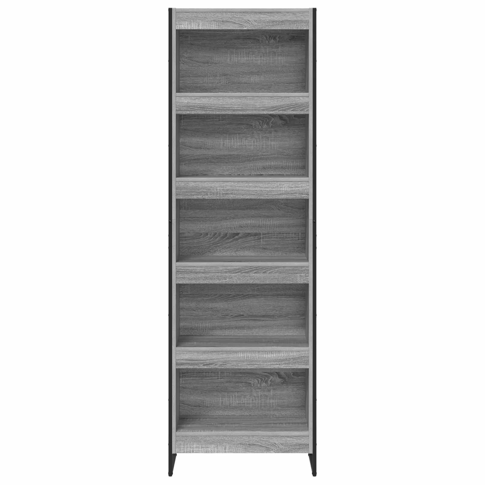Knjigovni omar 60 x 30 x 189,5 cm Inženirski les Siva Sonoma - slika 5