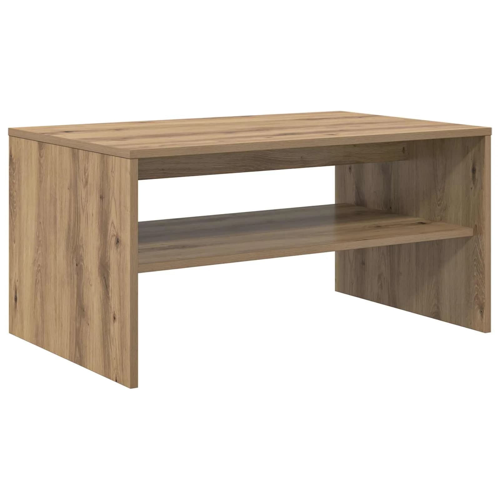Klubska miza Umetni hrast 80 x 50 x 40 cm Inženirski les - slika 7