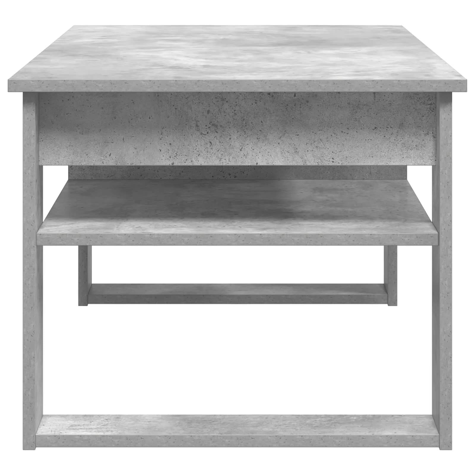 Klubska miza Betonsko siva 96 x 54 x 44 cm Inženirski les - slika 6