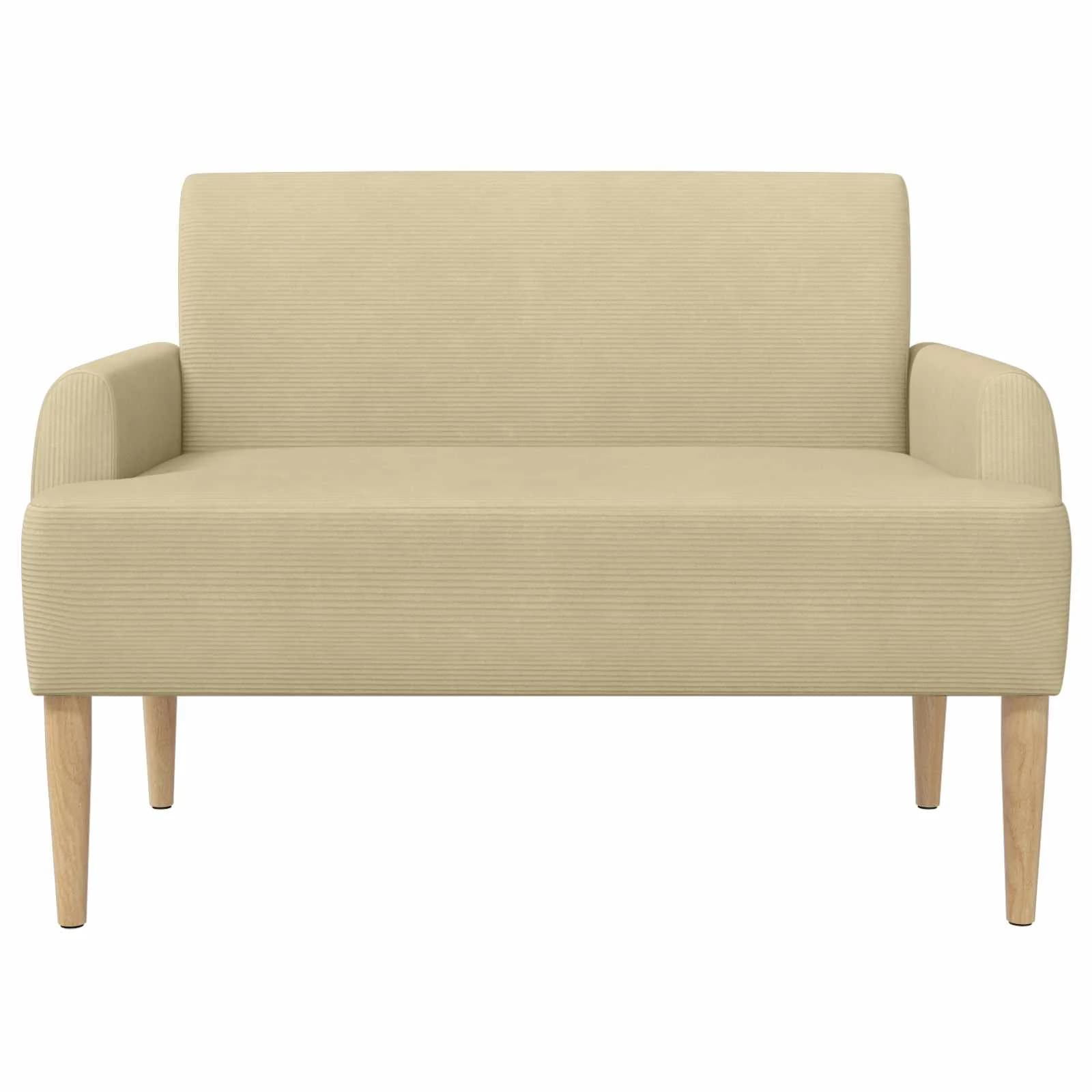 Dvojnica s gumbi Svetlo zelena siva 116 x 67 x 81 cm - slika 3