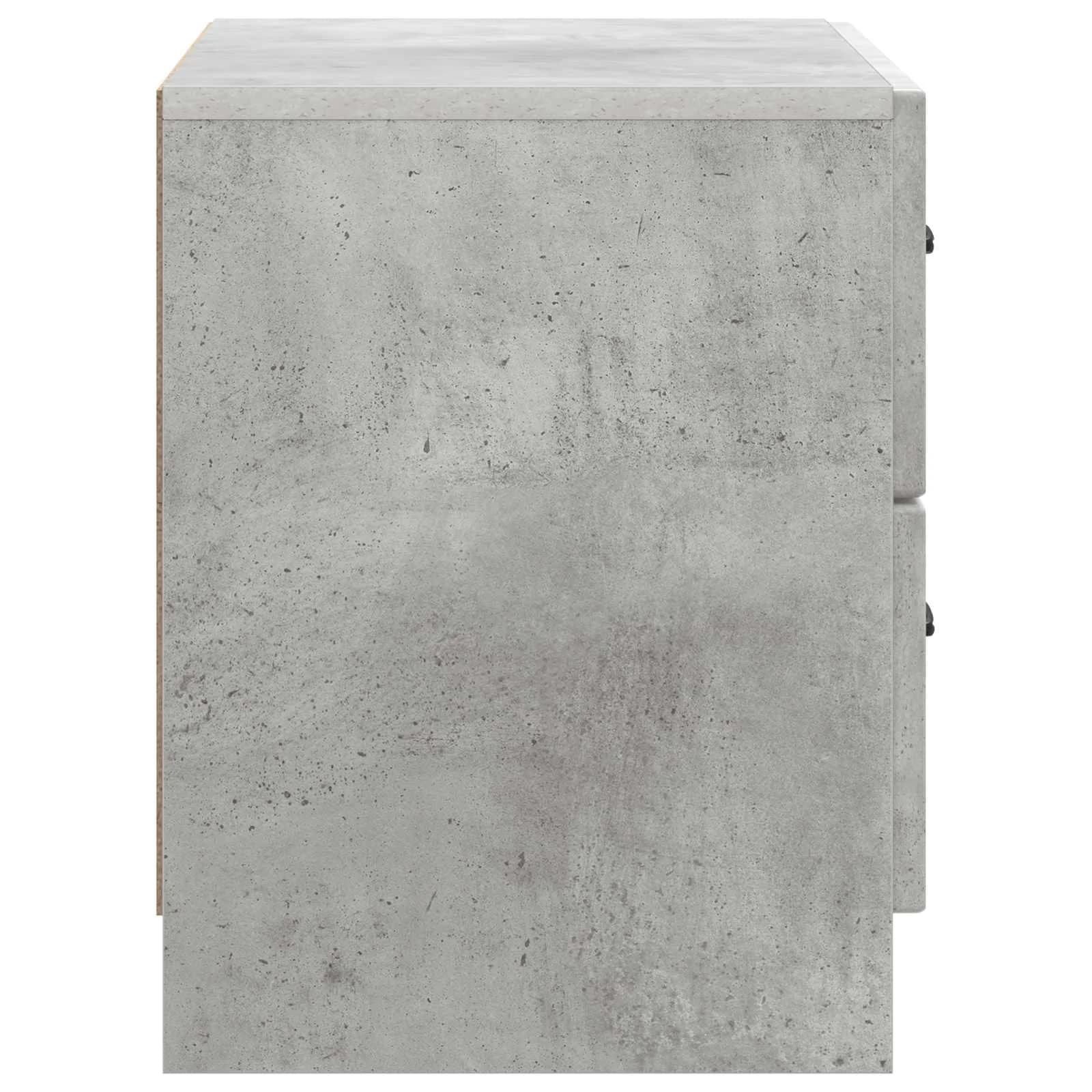 Nočna omarica Betonsko siva 62 x 34,5 x 44,5 cm Inženirski les - slika 6