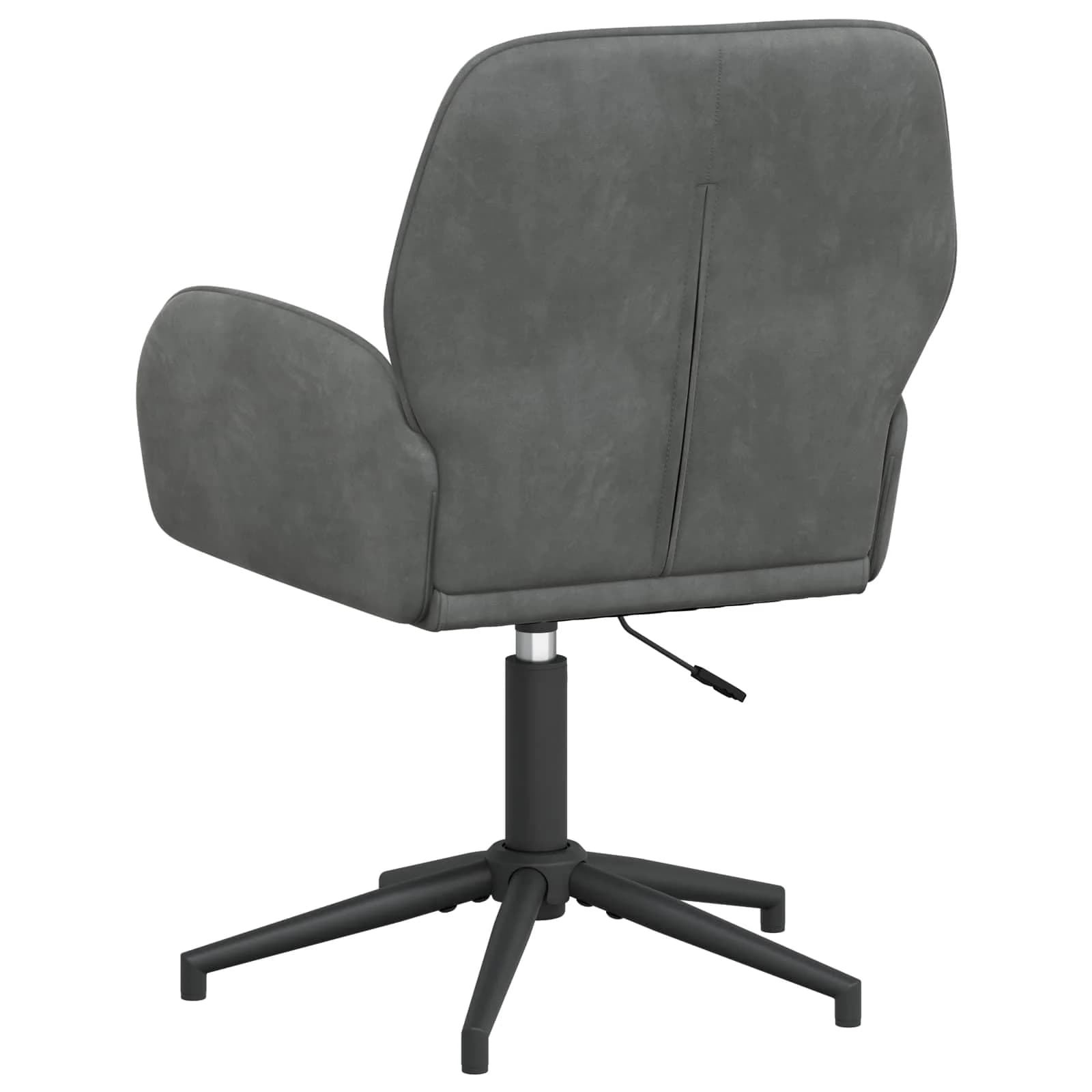 Vrteči pisarniški stoli 6 kos 54 x 55 x 90 cm Temno siva Žamet - slika 5