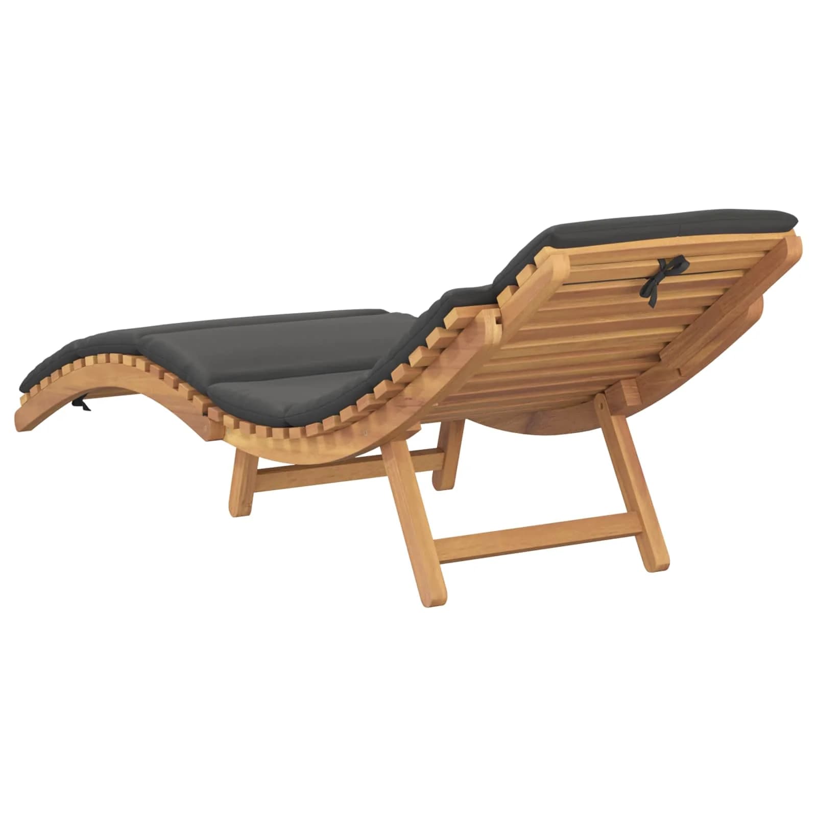 Vrtna ležalnika Rjava 198 x 55 x 58,5 cm Trden tikov les - slika 6