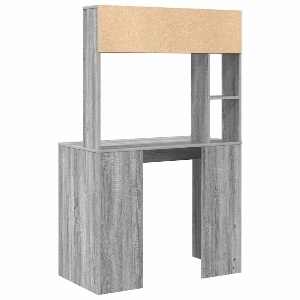 Miza Siva Sonoma Inženirski les 91 x 50 x 149 cm - slika 7