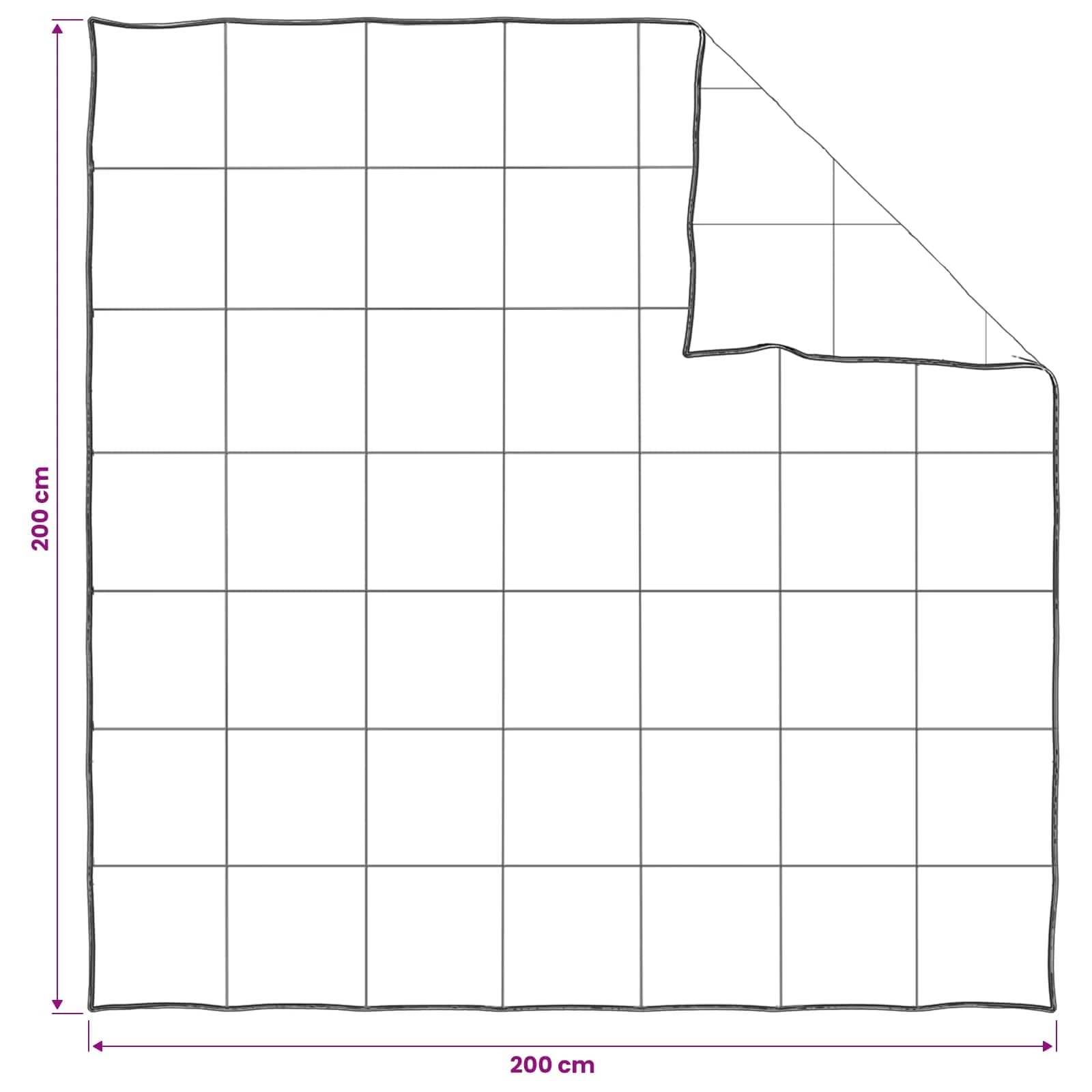 Zimska posteljnina Bela 200 x 200 cm Bambus - slika 7