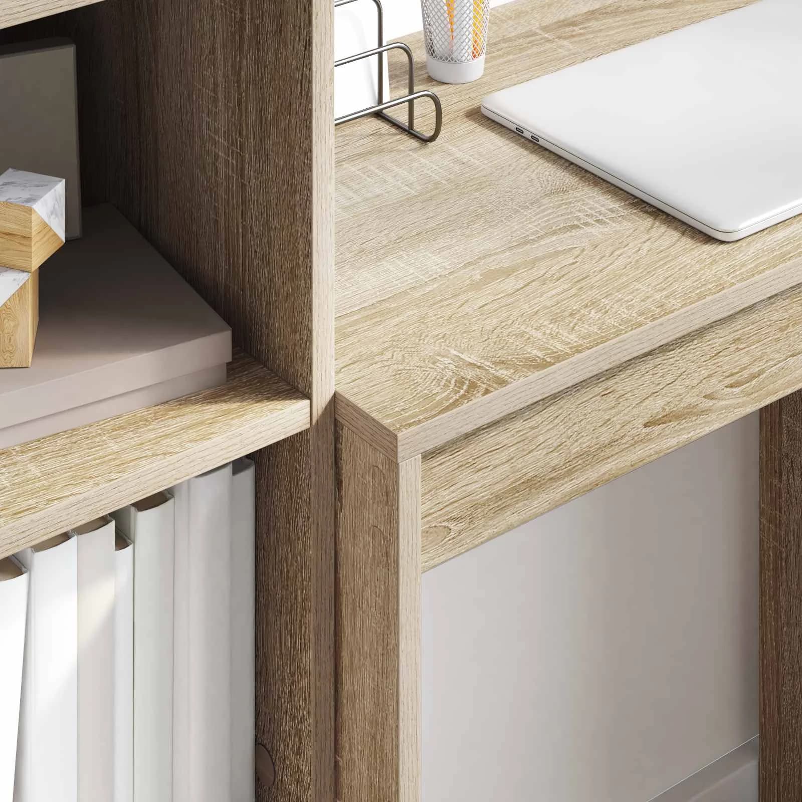Miza Sonoma hrast 105,5 x 34 x 127 cm 2 kos - slika 4