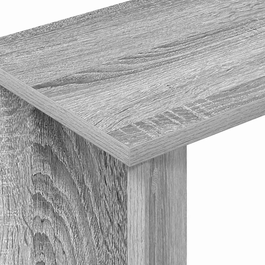 Stranska miza Siva Sonoma 35 x 25 x 50 cm Inženirski les - slika 8