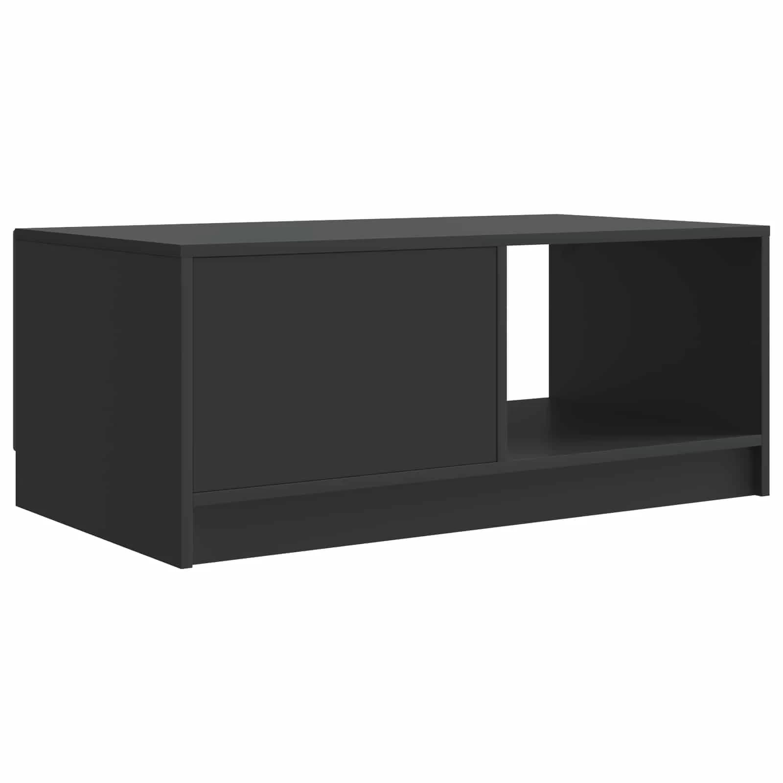Klubska miza Črna 90 x 50 x 37 cm Inženirski les - slika 7