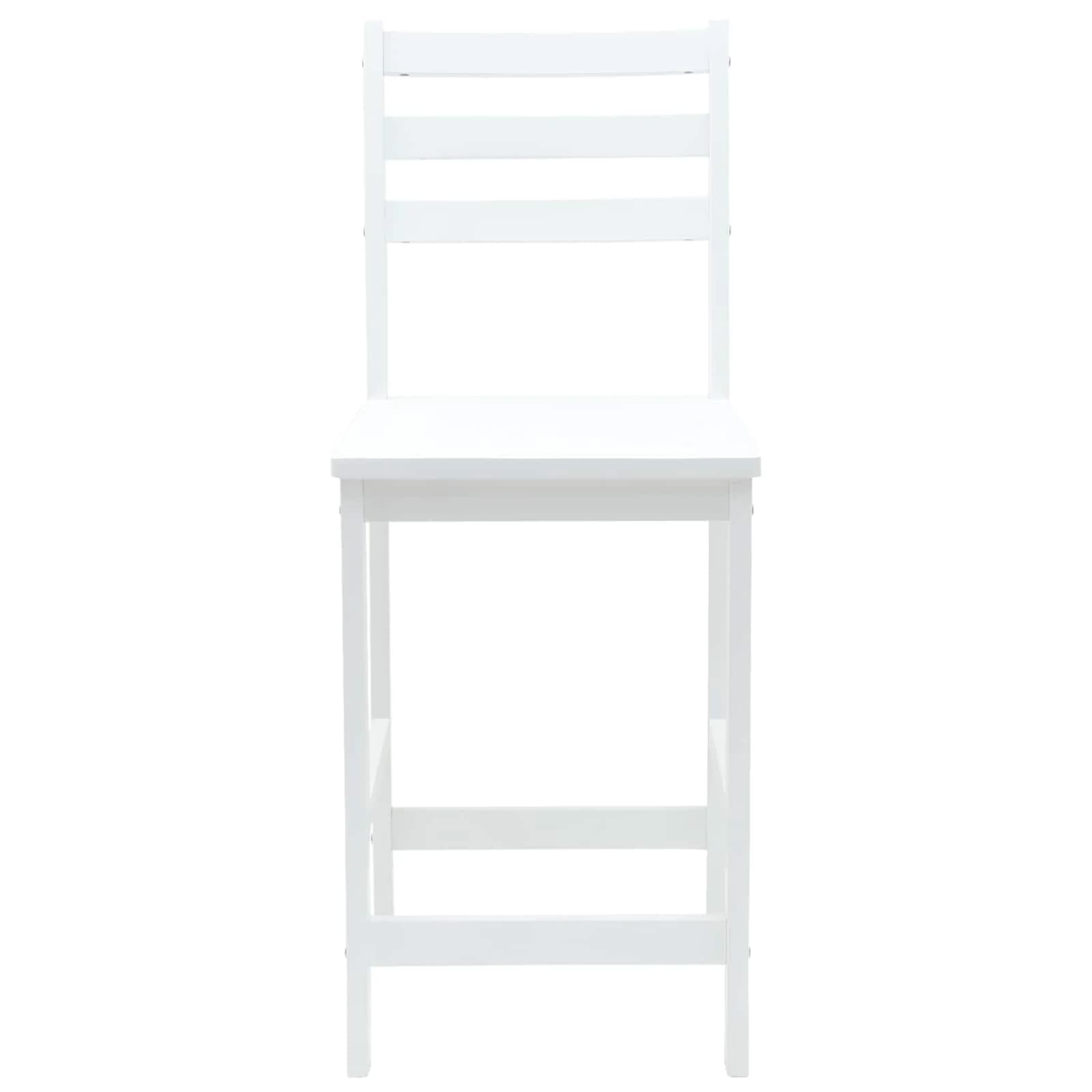 Jedilni stoli 2 kos Masivno gumovo les Bela 40 x 47,5 x 99,5 cm - slika 5