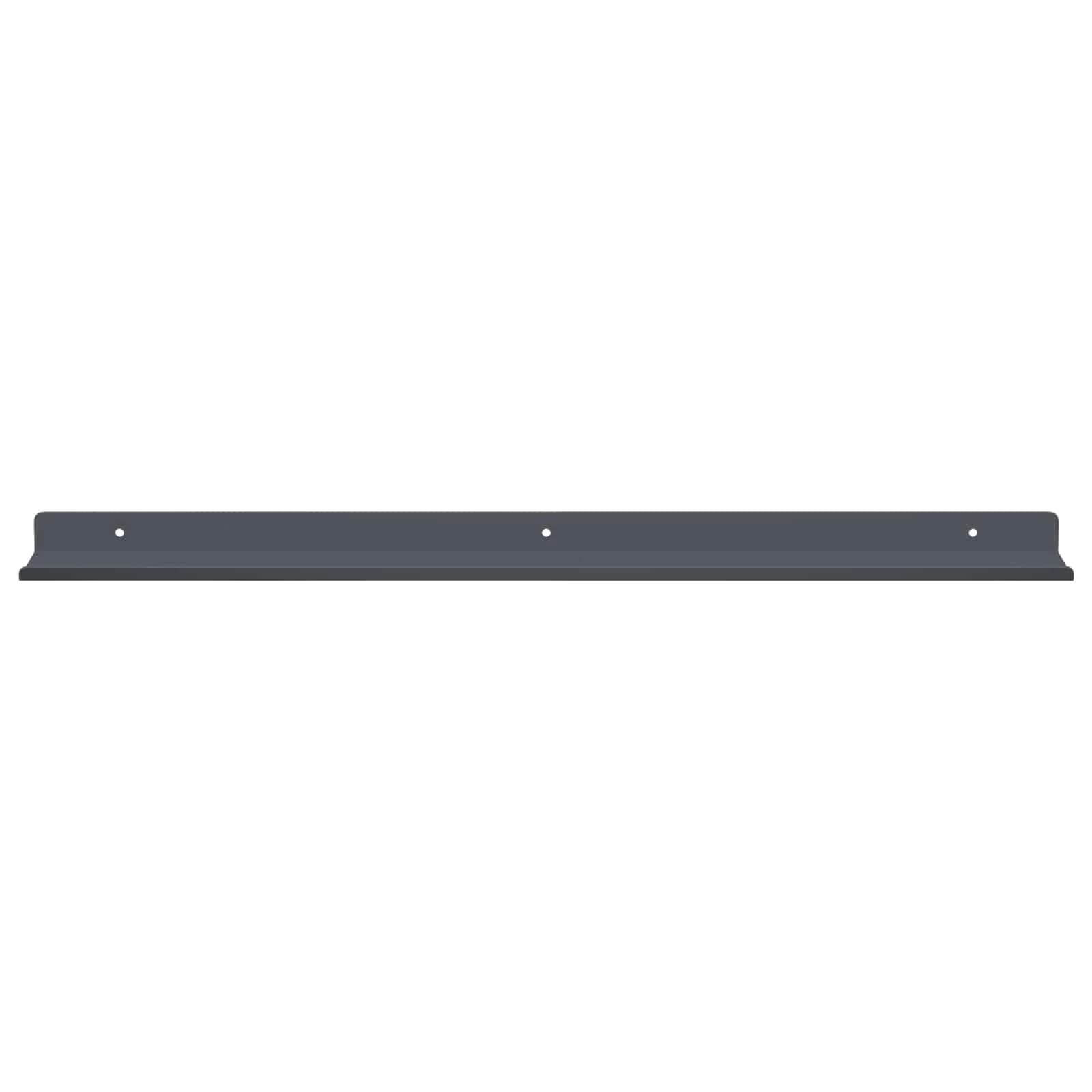 Ležeča polica Montaža za steno 2 kos Antracit 60 x 8,5 x 2,5 cm - slika 5