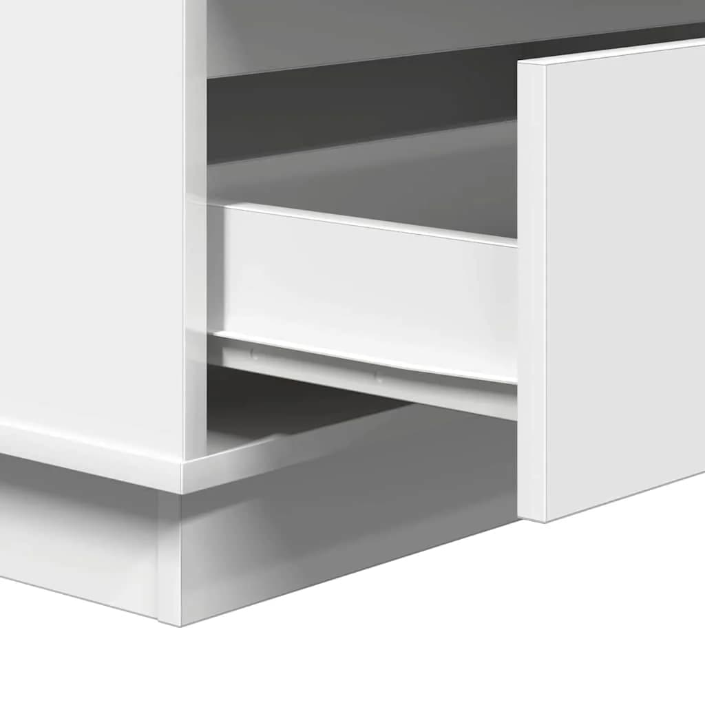 Nočna omarica Bela 71 x 34,5 x 75 cm Inženirski les - slika 10
