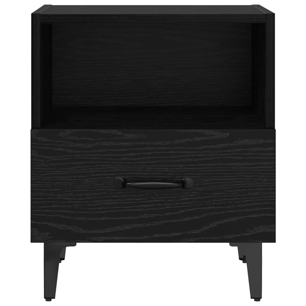 Nočna omarica 2 kos Črna Orehovina 40 x 35 x 47,5 cm - slika 7