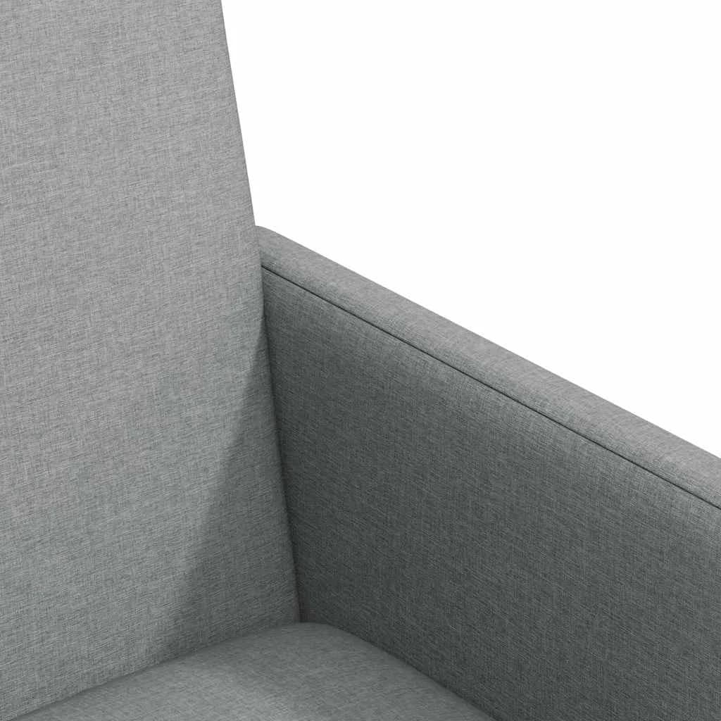 Jedilni stoli s kolesi 2 kos blago Svetlo siva 57 x 66 x 94 cm - slika 7