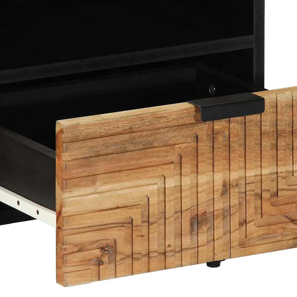 Klubska miza Rjava 80 x 54 x 40 cm Masiven les akacije - slika 7