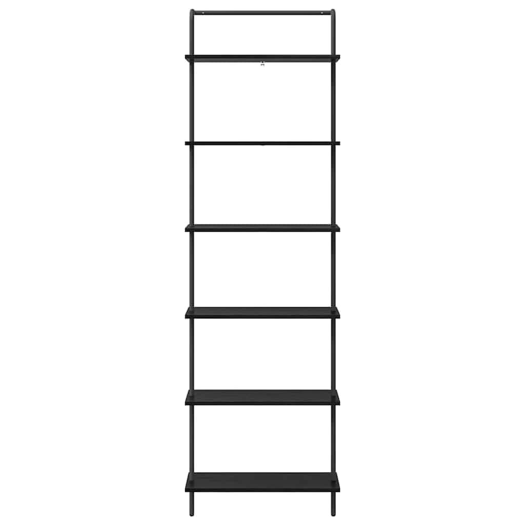 Knjižna polica 6 nivojev 60 x 24 x 203 cm Inženirski les - slika 5