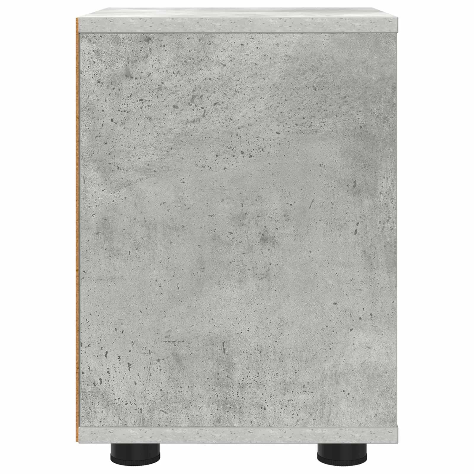 Posteljne mize 2 kos Betonsko siva 30,5 x 30 x 43 cm - slika 7