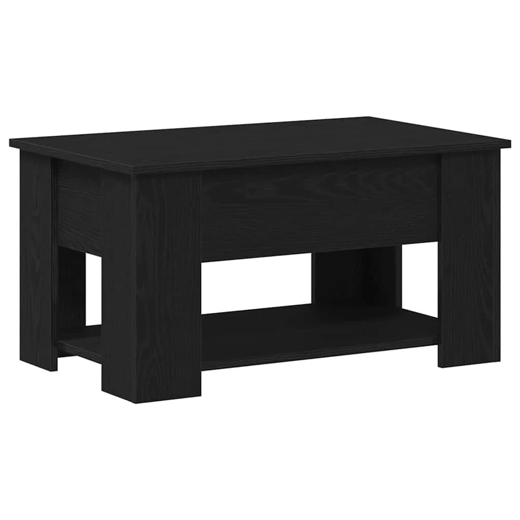 Klubska miza Črna Orehovina 79 x 49 x 41 cm Inženirski les - slika 8