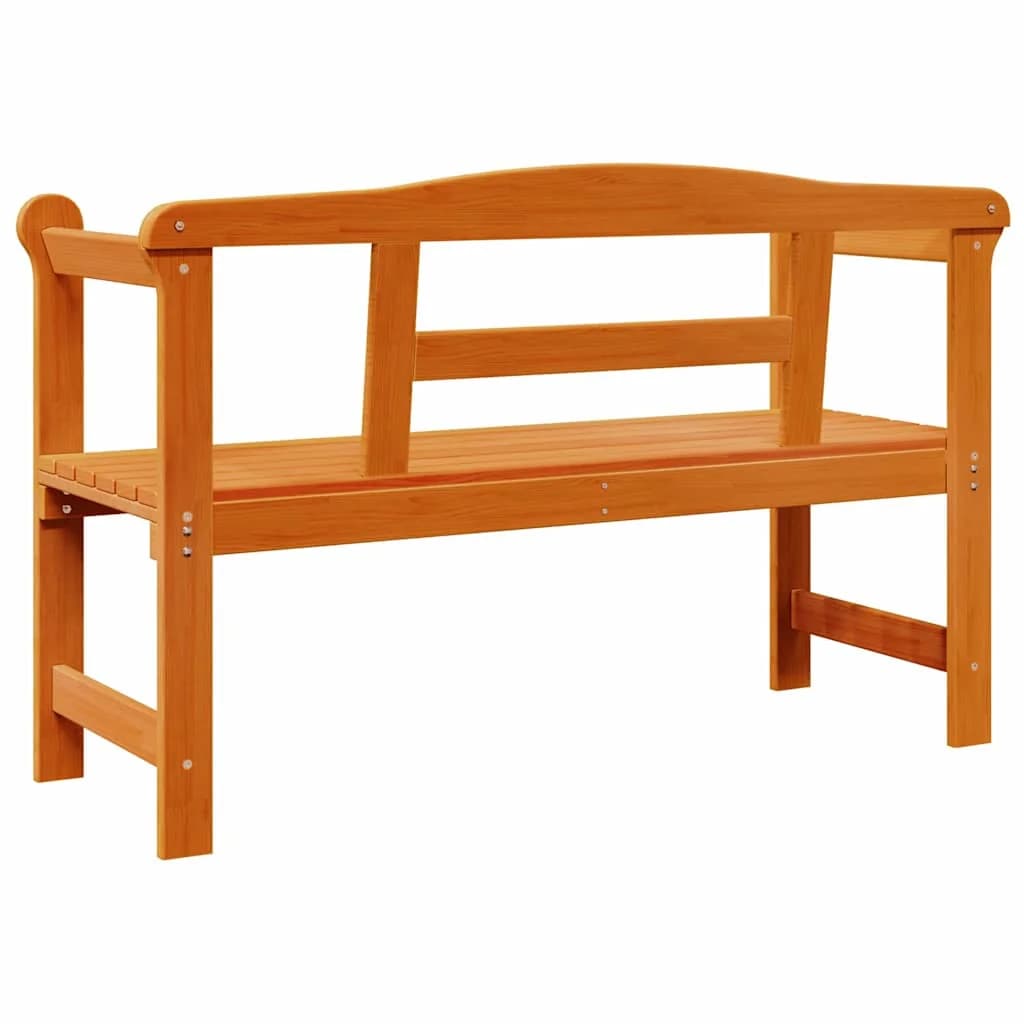 Zunanja klop Rjava 119 x 44 x 76 cm Masivno borovo les - slika 7