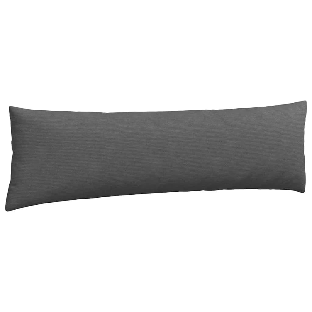 Blazine za kavč 2 pcs Temno siva 145 x 40 cm Žametna tkanina - slika 5