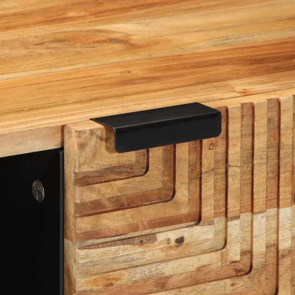 Klubska miza Rjava 100 x 54 x 40 cm Masiven les akacije - slika 7