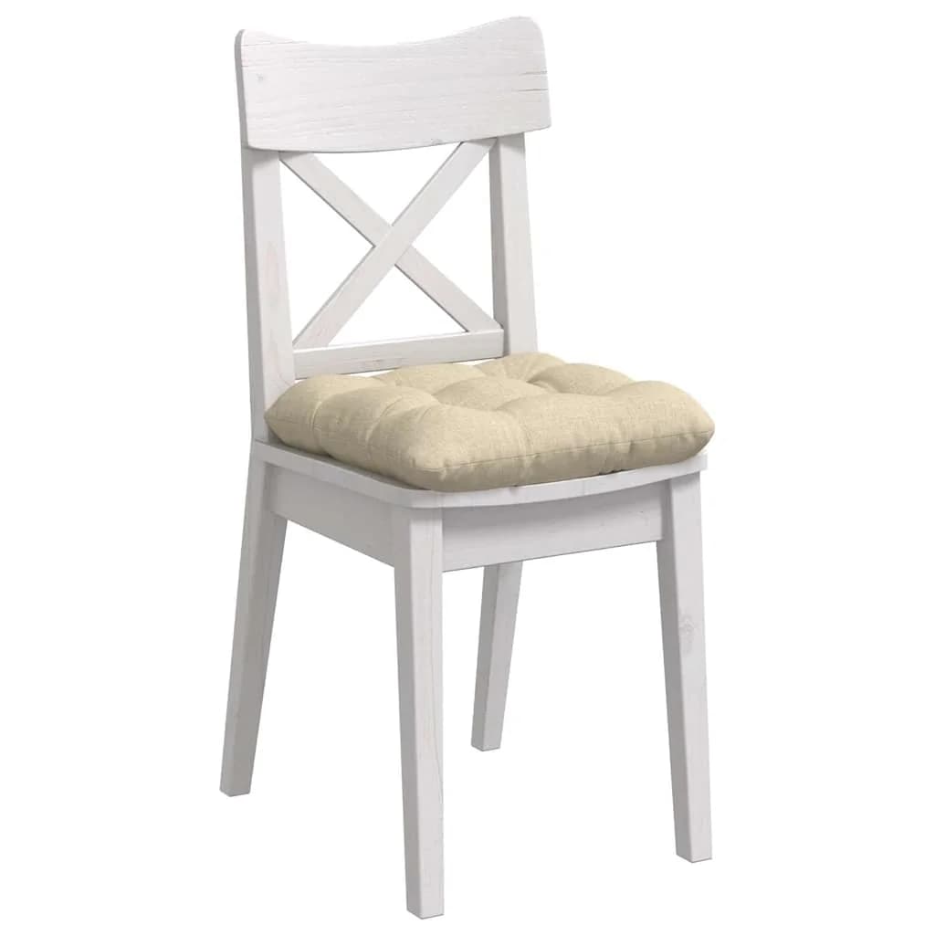 Sedežne blazine 4 kos Blago Krem 40 x 40 x 12 cm - slika 3