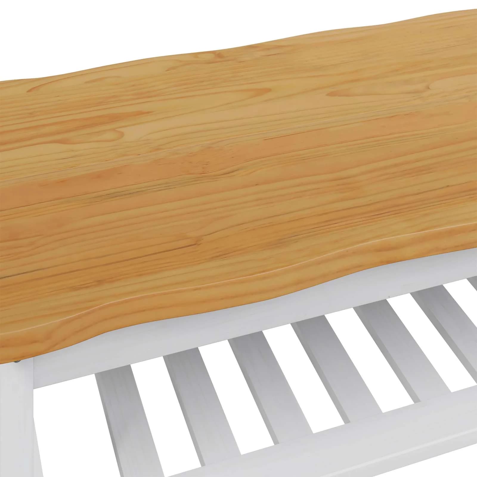 Klubska miza EKAI Bela 100 x 60 x 45,5 cm Trdna borovina - slika 8