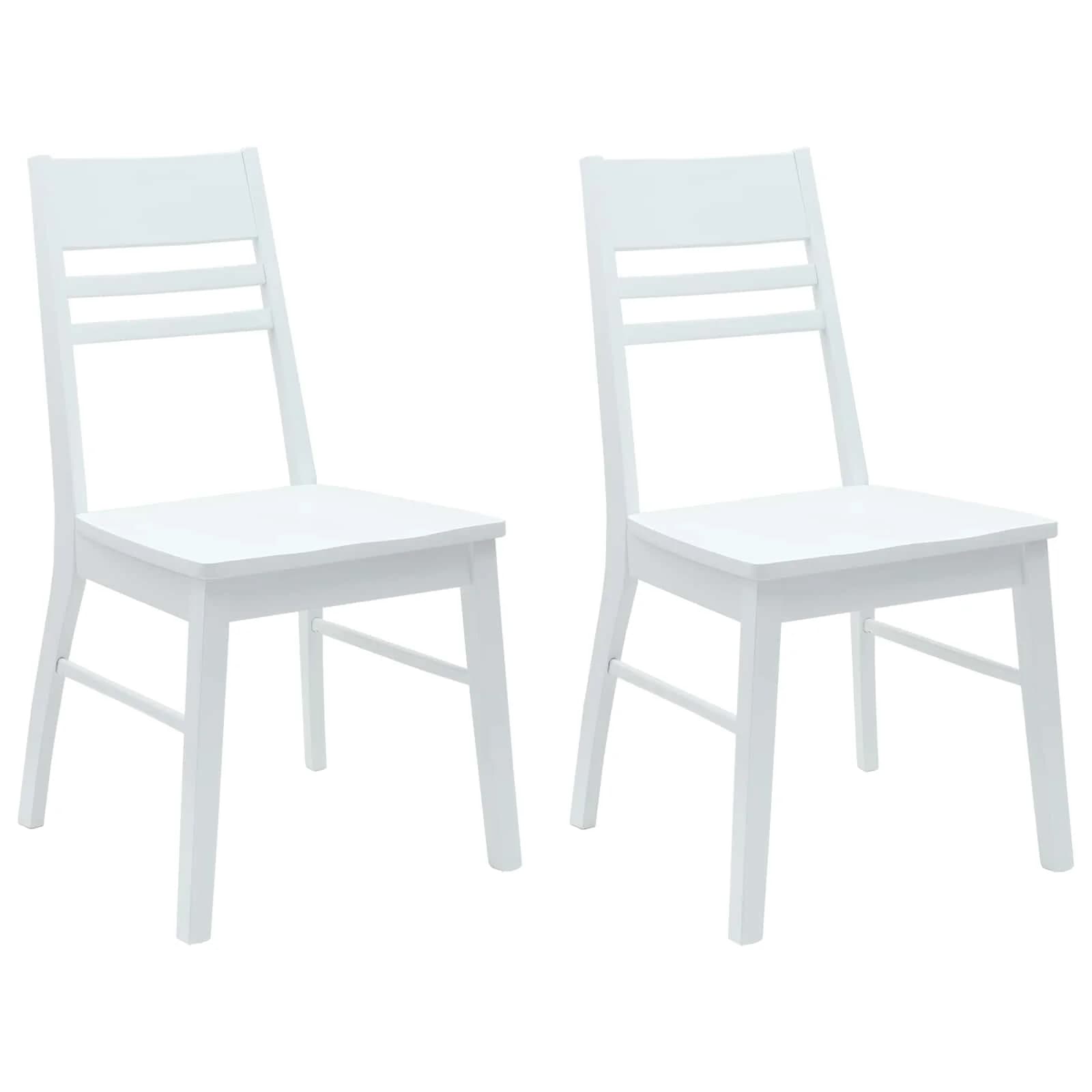 Jedilni stoli 2 kos Masivno gumovo les Bela 43 x 54 x 89 cm - slika 2