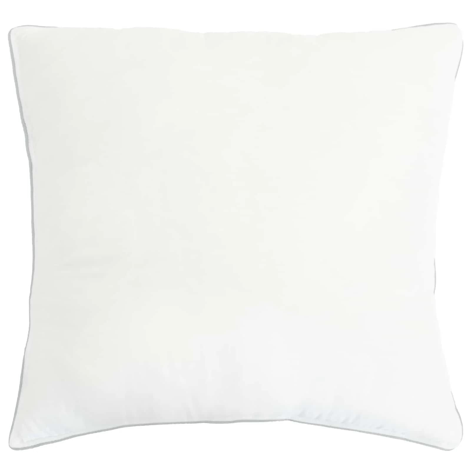 Vzglavnik Bela 80 x 80 cm Bambusova vlakna